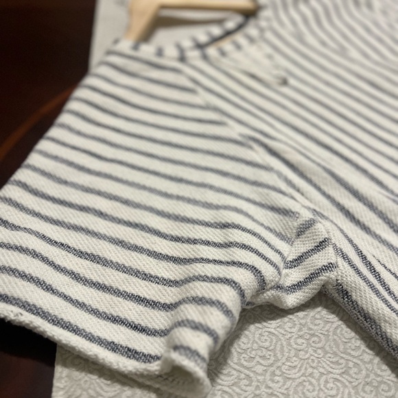 Anthropologie DOLAN Left Coast Striped Crop Top Coastal Chic Nautical Clean - Picture 3 of 10